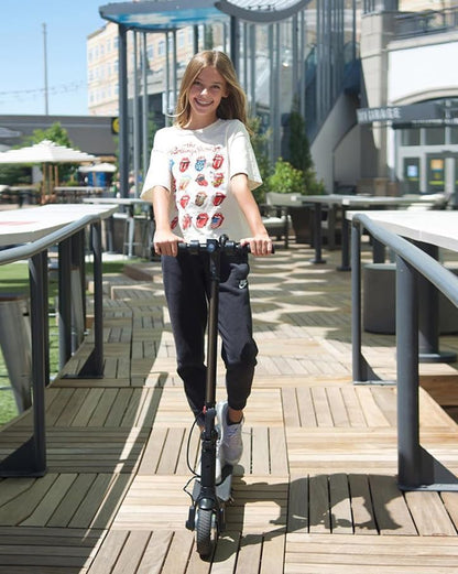 S2 Lite Electric Scooter - 6.5" Solid Tires - up to 10.6 Miles Long-Range & 13 MPH Portable Folding Commuting Kick-Start Boost Scooter for Teens