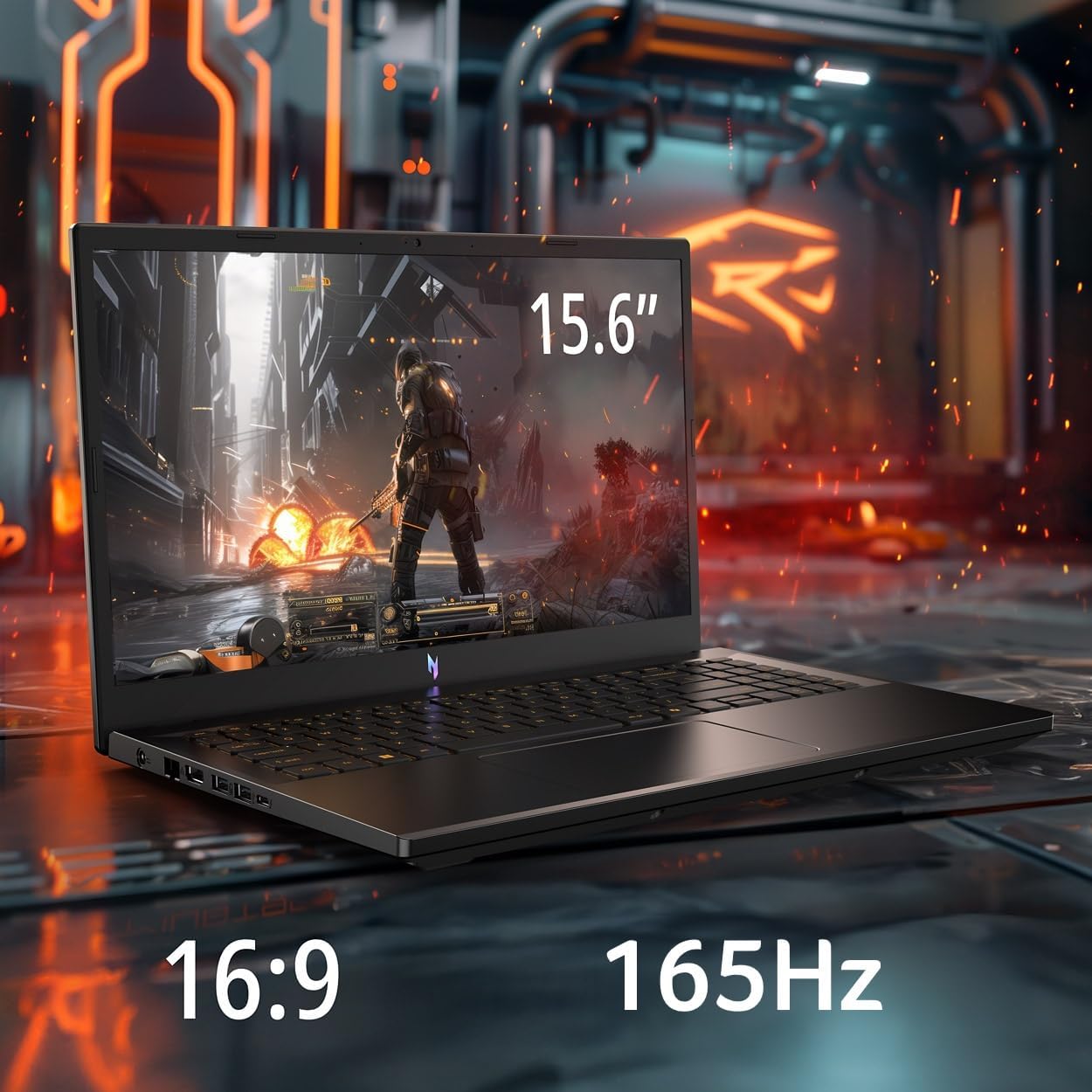 Nitro V Gaming Laptop | Intel Core I7-13620H Processor | NVIDIA Geforce RTX 4050 Laptop GPU | 15.6" FHD IPS 165Hz Display | 16GB DDR5 | 1TB Gen 4 SSD | Wi-Fi 6 | Backlit KB | ANV15-52-76NK