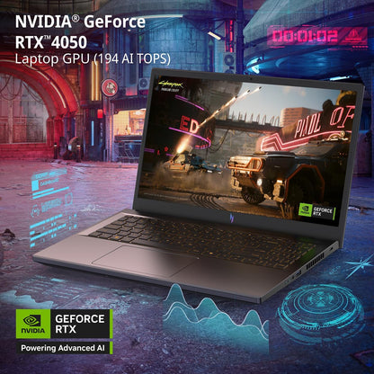 Nitro V Gaming Laptop | Intel Core I7-13620H Processor | NVIDIA Geforce RTX 4050 Laptop GPU | 15.6" FHD IPS 165Hz Display | 16GB DDR5 | 1TB Gen 4 SSD | Wi-Fi 6 | Backlit KB | ANV15-52-76NK