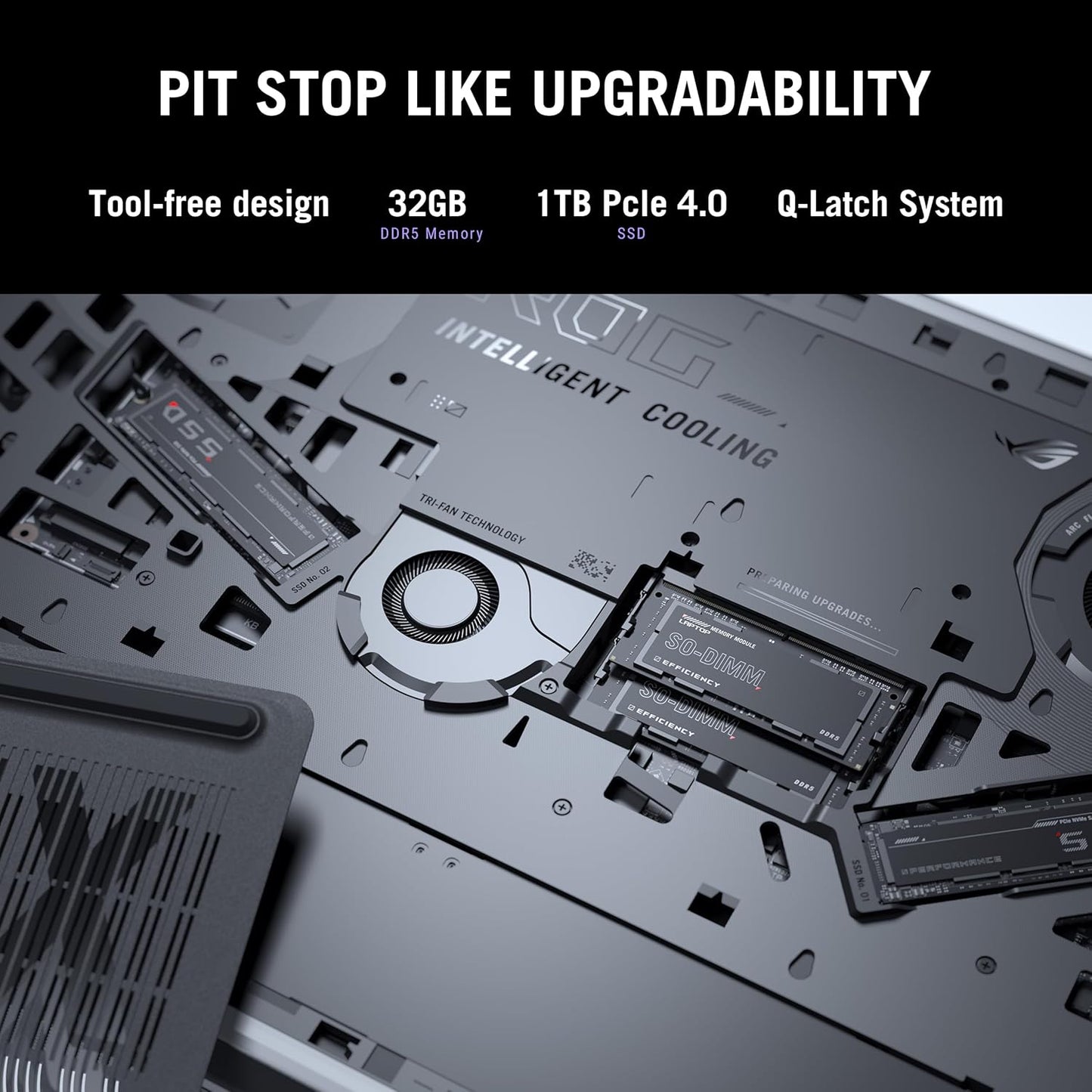 ROG Strix G16 (2025) Gaming Laptop, 16” ROG Nebula Display 16:10 2.5K 240Hz/3Ms, NVIDIA® Geforce RTX™ 5070 Ti GPU, Intel® Core™ Ultra 9 275HX Processor, 32GB DDR5, 1TB SSD, Wi-Fi 7, Win11 Home
