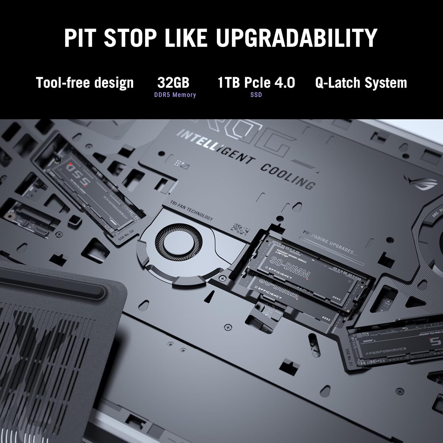 ROG Strix G16 (2025) Gaming Laptop, 16” ROG Nebula Display 16:10 2.5K 240Hz/3Ms, NVIDIA® Geforce RTX™ 5070 Ti GPU, Intel® Core™ Ultra 9 275HX Processor, 32GB DDR5, 1TB SSD, Wi-Fi 7, Win11 Home