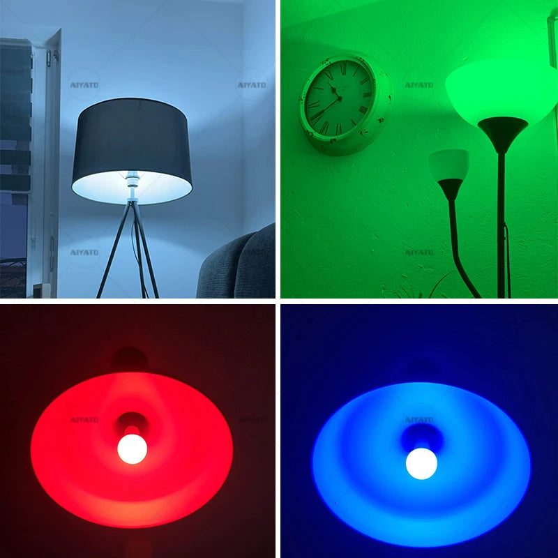 Tuya Bluetooth LED Bulb Dimmable 15W 18W E27 B22 220V RGBCW Color Change Lamps Smart Life APP Group Control Music Rhythm Timing