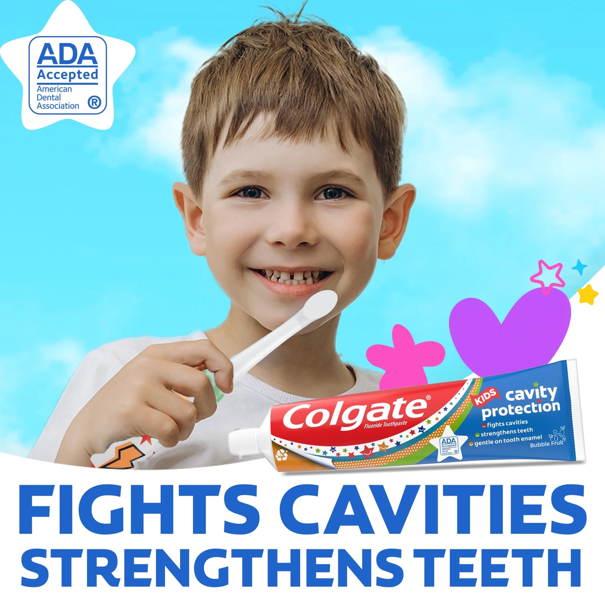 Kids Cavity Protection Toothpaste, Bubble Fruit, 2.7 Oz Tube